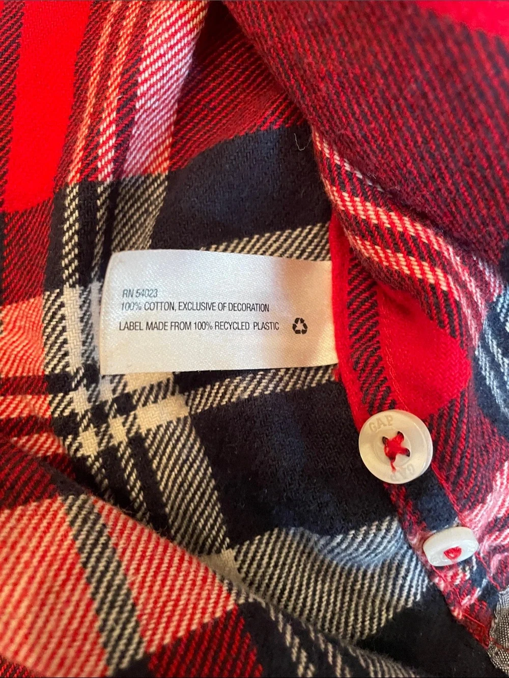 GAP soft plaid